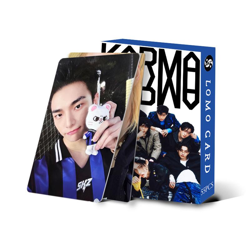 55Pcs Straykids New Album Karma4Th Peripheral Photo Card Skzoo Album Decoration Commemorative Lomo Card