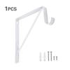 Iron Wardrobe Bracket Heavy-duty Closet Rod Support Hook  For Closet, Bathroom and Kitchen