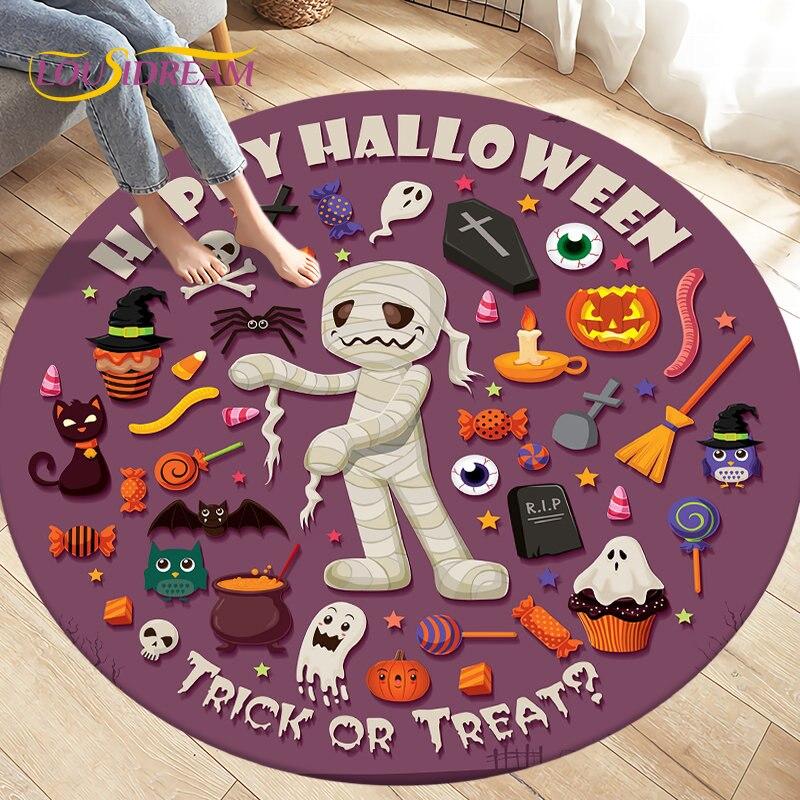 Cartoon Gamer Game Controler Area Koberec,Koberec s kulatým kobercem do obývacího pokoje Ložnice Dekorace,Děti si hrají plazící se protiskluzová podložka na podlahu