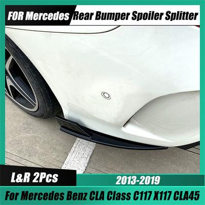 Pro Mercedes Benz C117 X117 Zadní nárazník Lišta Lip Spoiler Difuzor Splitter Ochrana proti poškrábání CLA220 250 CLA45 AMG