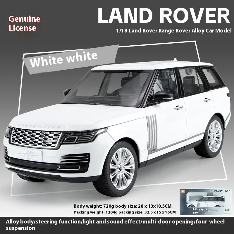1/18 Land Rover Range Rover SUV Off-road Car Alloy Car Model Children's Boys Toy Car Gift Metal Car Ornaments Decoration