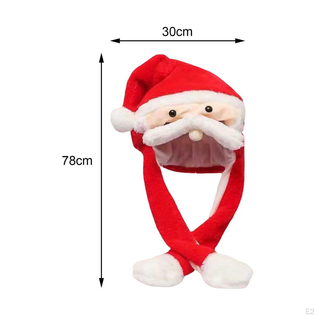 Ear Moving Jumping Hat,Dress up Cosplay Costume,Christmas Plush Hat for Halloween Party Christmas