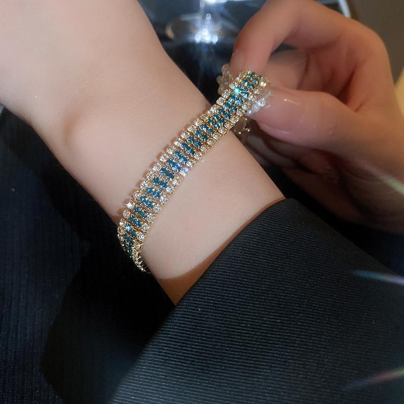 Elegant Zircon Letter Bracelet: Luxurious, Versatile, and Fashionable Women's Bangle
