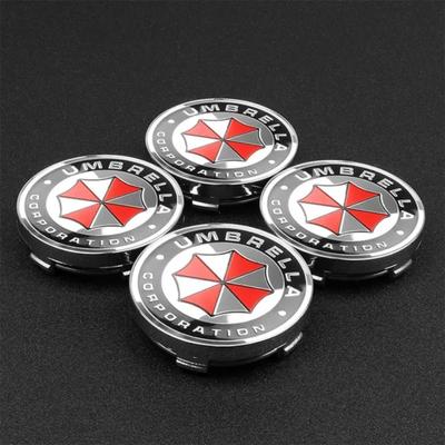 4×60MM Umbrella Corporation Logo Emblem Wheel Center Hub CapsAccessories For Toyota Nissan Peugeot Ford Cadillac Lexus Renault Mazda Suzuki Etc.