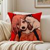 anime violent CChainsaw MMan Cushion Cover Pillowcase Antidustmite living Room Sofa Decor Cushion Room