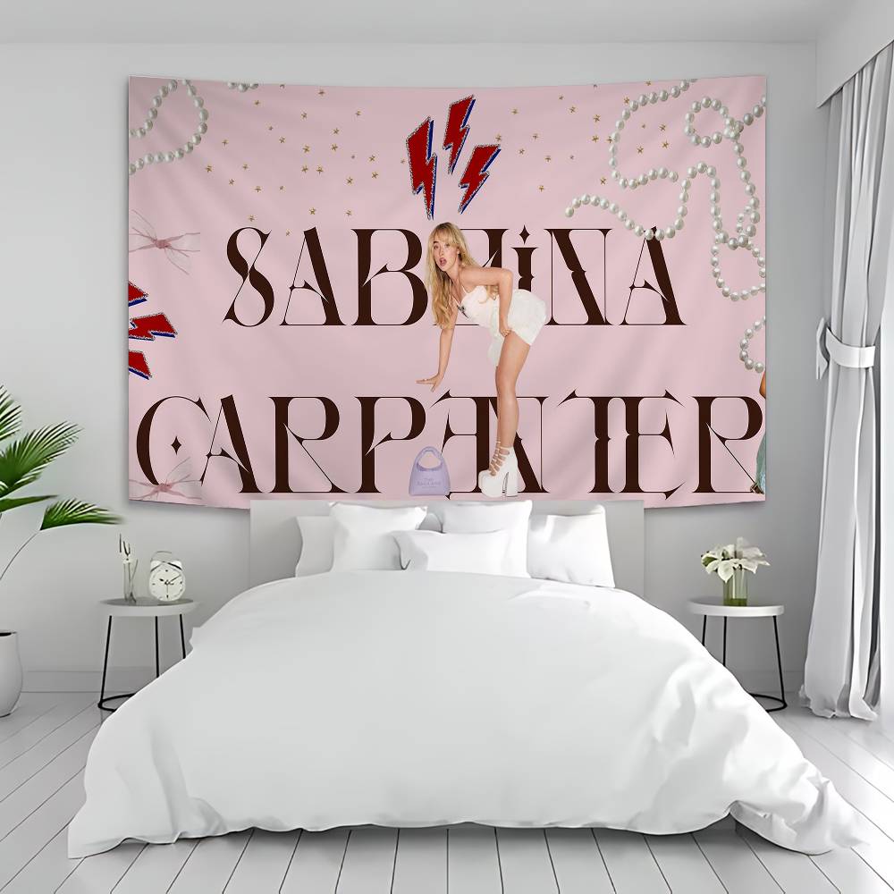 Singer SSabrina CCarpenter Chart Tapestry Art Science Fiction Room Home Decor Cheap Hippie Wall Hanging