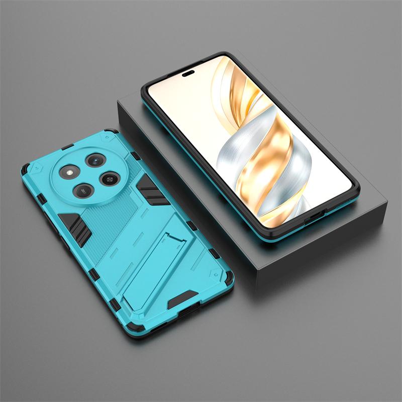 Punk Bracket Phone Case For Honor X60 Pro 5G China Celulares Shell Bumper Shockproof For Honor X60 Funda Para Back Cover