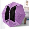 1 Stück BTS Lila Herz Weltraum-Regenschirm mit Kunststoffgriff, Geeignet für Alle Jahreszeiten Zuhause Reise Outdoor-RegenschirmM1335