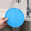 Yousheng Pet Slow Food Mat with Strong Suction Cup, Bone Paw Print Design Dog Feeding Mat, Dog Slow Eating Bowl Accessory for Preventing