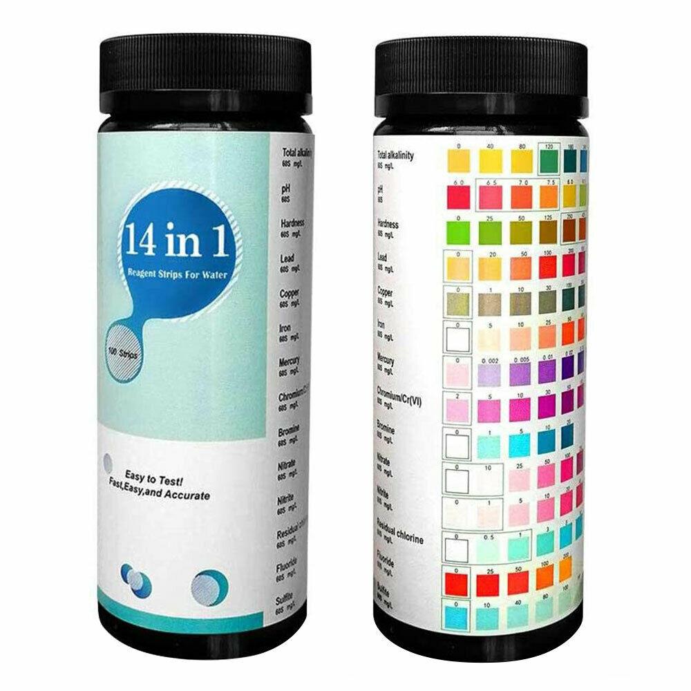 7/14/15-in-1 Drinking Water Test Strip PH Bromine Nitrate Water Quality Test For Aquarium Fish Tank Pool Water Test Strip