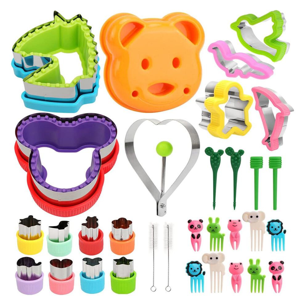 32PCS Stainless Steel Sandwich Cutter Sealer Set Multi Color Cooking Tool