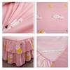 2 Layer Lace Bedspread Bed Skirt Style Bedcover 1.5/1.8/2 Meter Bed Dustproof Anti-skid Three Piece Pillowcases Bed Covers