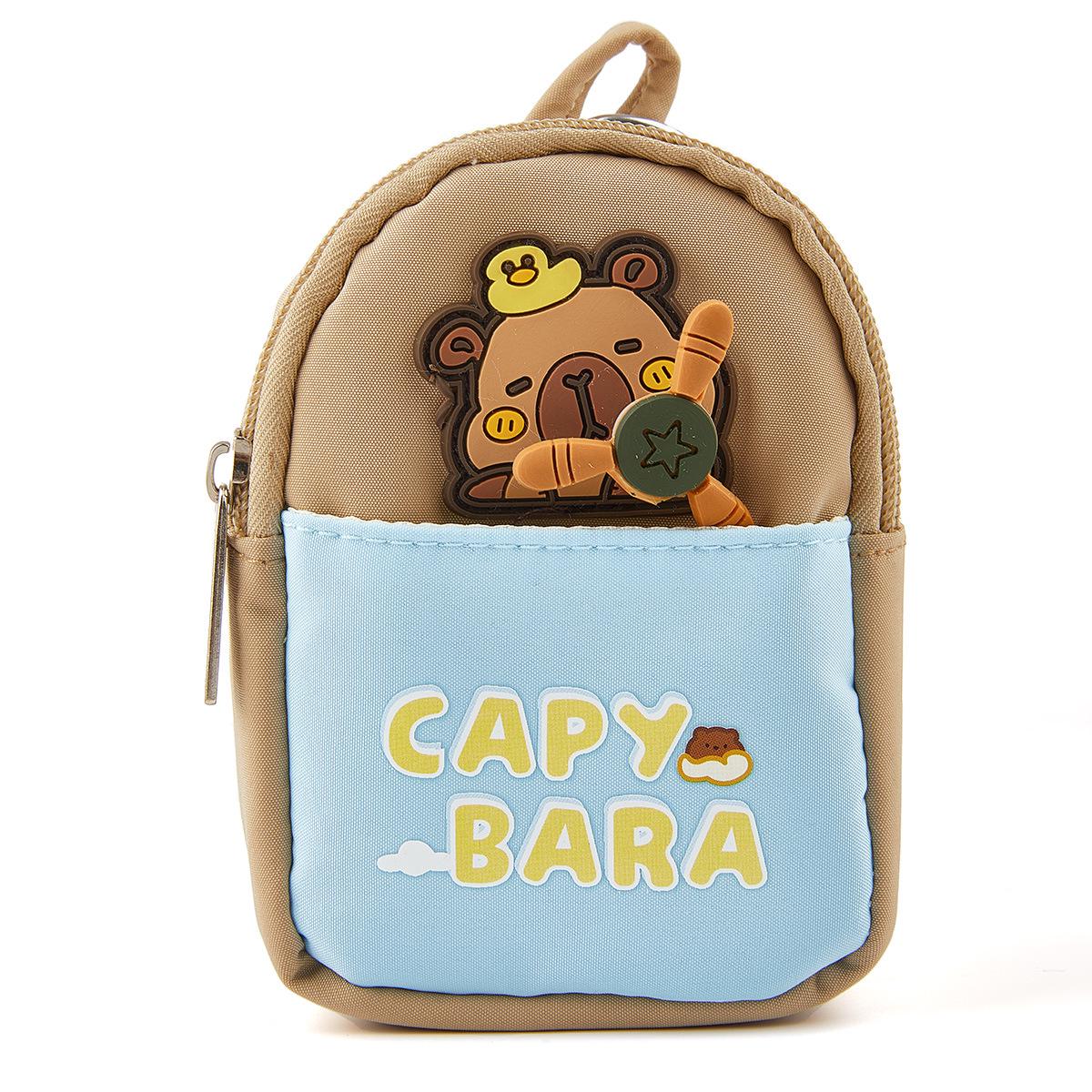 

Детский мультяшный кошелек для монет и мини-рюкзак-брелок - Милая сумочка для наушников и держатель для карт 15 inch жёлтый