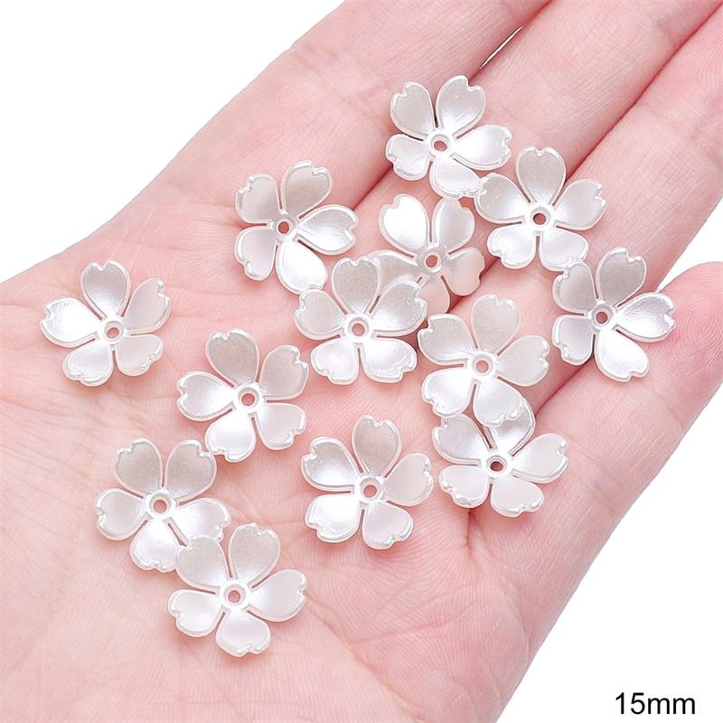 

20-50 шт. АБС-пластиковые круглые искусственные жемчужные бусины для самостоятельного изготовления ювелирных изделий, аксессуаров для украшения дома 15mm