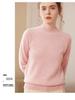 Women's New Fall/Winter Thick Cashmere Sweater, Half-High Collar Loose Knit, Plus Size Pullover Base Layer.