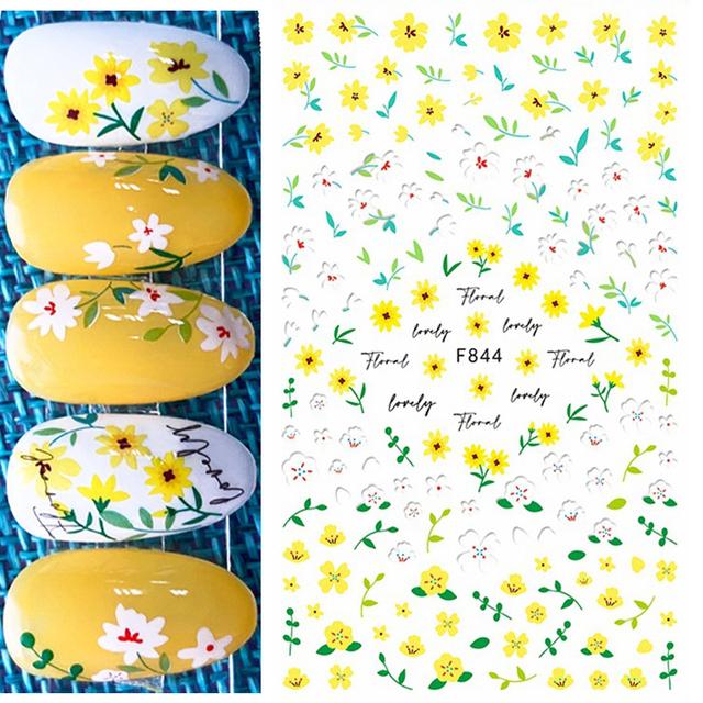 Zurück Kleber Aufkleber 3D Nagel Aufkleber Schwarz Weiß Geometrische Zeichnungen Designs Nagel Aufkleber Dekoration Für Nail Art Schönheit