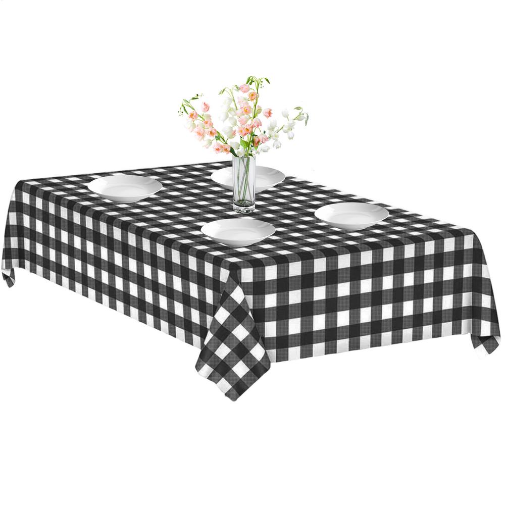 Gingham Tablecloth Rectangle Oktoberfest Table Covers Heavy Duty Covers Waterproof Party Decor for Cafe Camping Backyard BBQ