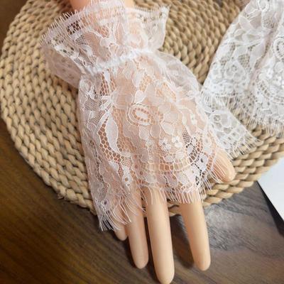 1 Paar gefälschte Manschetten Spitze falsche Ärmel Handschuhe Handgelenkmanschetten für Damen Pullover Hemd Elegante Bekleidungszubehör