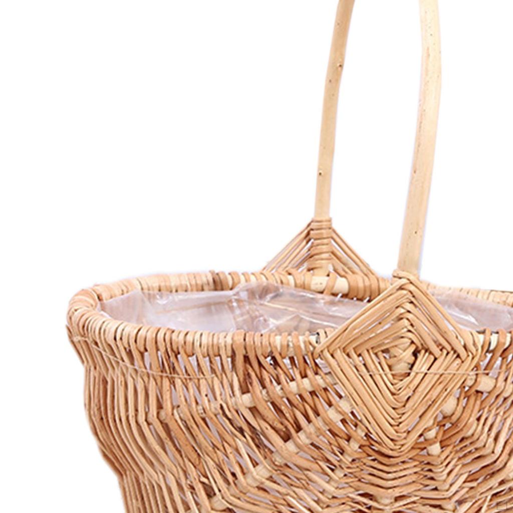 Elegant Woven Basket with Carrying Handle for Special Occasions