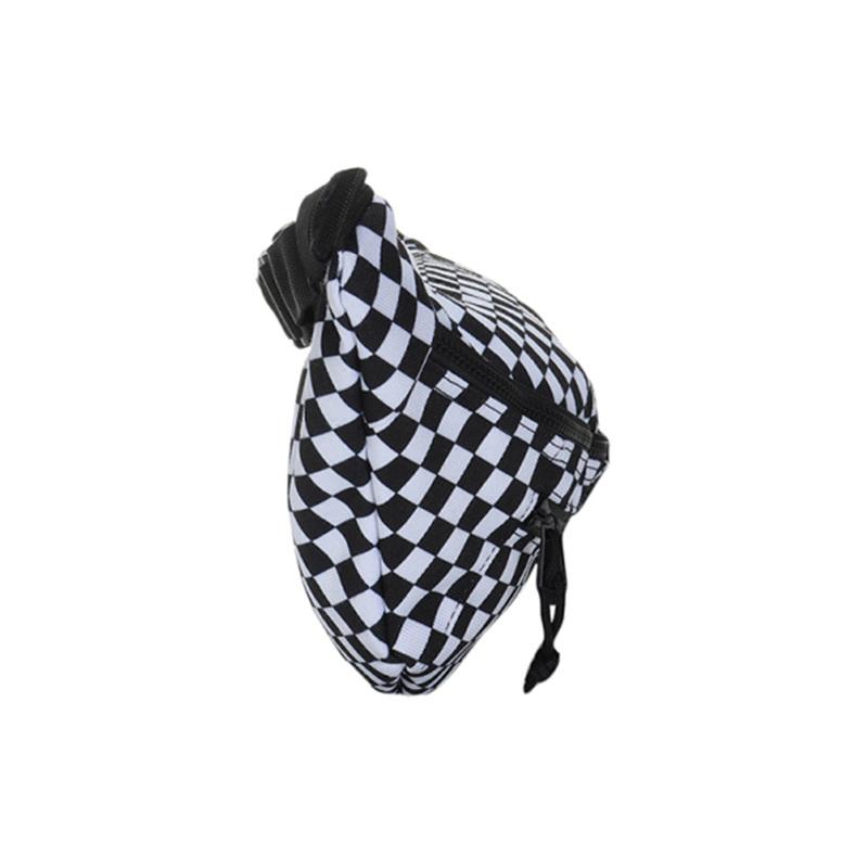 Vans Polyester One Shoulder Crossbody Bag, Sling Bag, Fanny Pack Unisex Black & White Vans VN0A3NG756M1