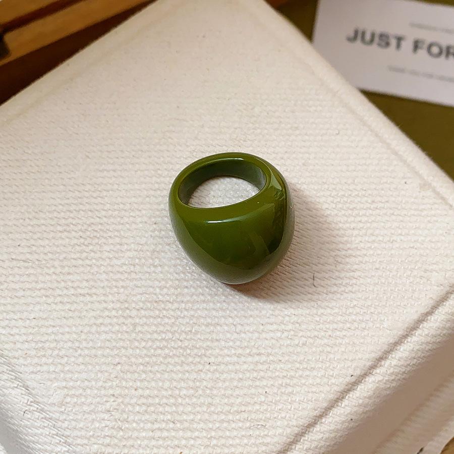 

Fashion Irregular Smooth Resin Plastic Rings for Women New Trend Boho Geometric Finger Rings Aesthetic Party Jewelry