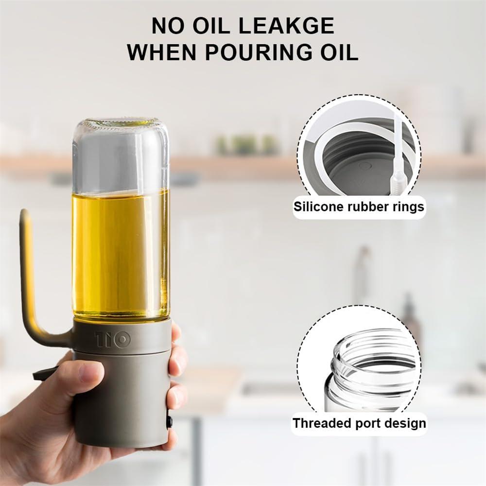 250 ML Oil Spray Bottle GlassSpray Bottle for Cooking OilOil Sprayer for CookingGrilling Baking  Air Fryer Salad