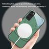 White Floral Vine Pattern For Samsung S25 S25 Edge S25Ultra S8 9 10 20 S21 Pro 22 Plus S23 FE S24 Ultra Magsafe Glass Phone Case