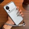 Luxury Big Window Phone Case with Lanyard for Samsung Galaxy A03 Core Premium Textured Casing