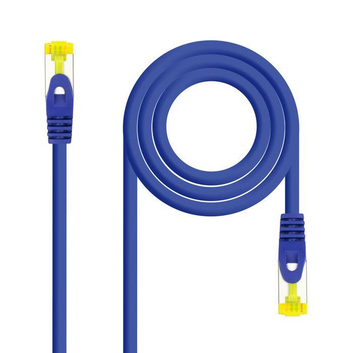 Síťový kabel - NANOCABLE - RJ45 SFTP Cat6a - 3m - 100% měď - Modrý