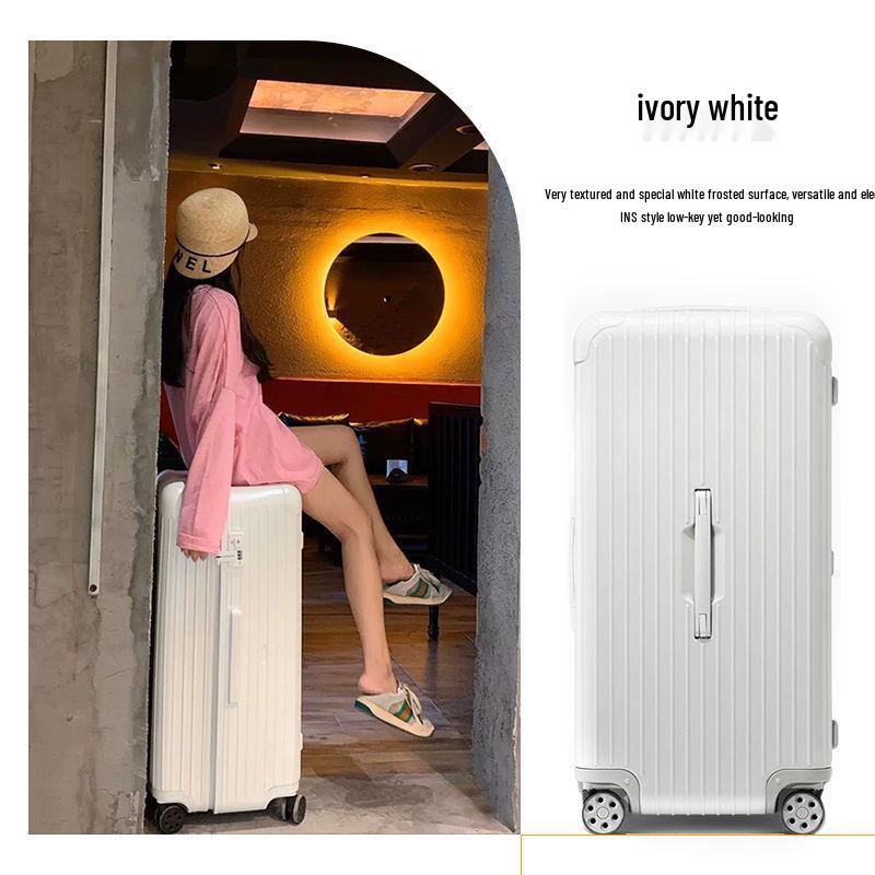 2025 Large 80-Inch Durable Trolley Case with 24-Inch Capacity, Unisex Design, Password Lock Suitcase