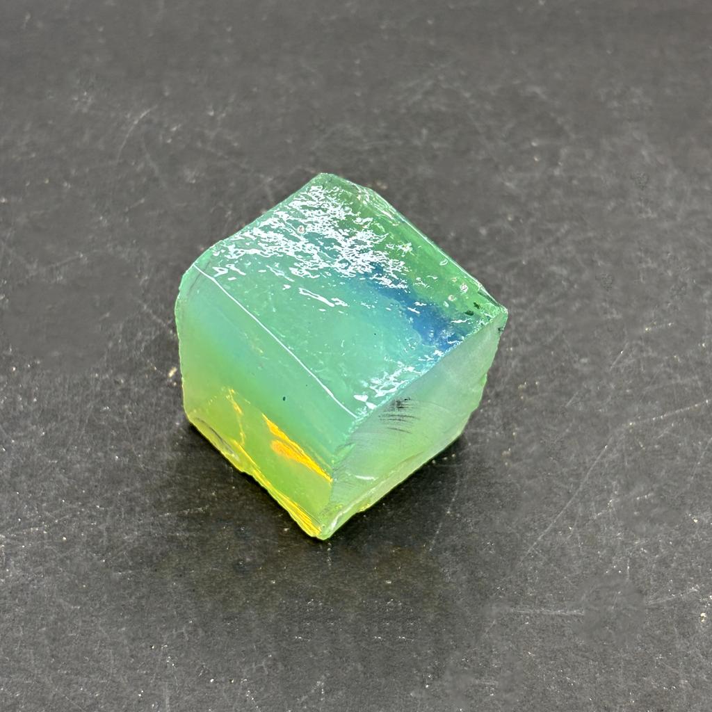 Lab Created Bi-Color Opal 395.00 Ct Rough Uncut Certified Beautiful Gemstone