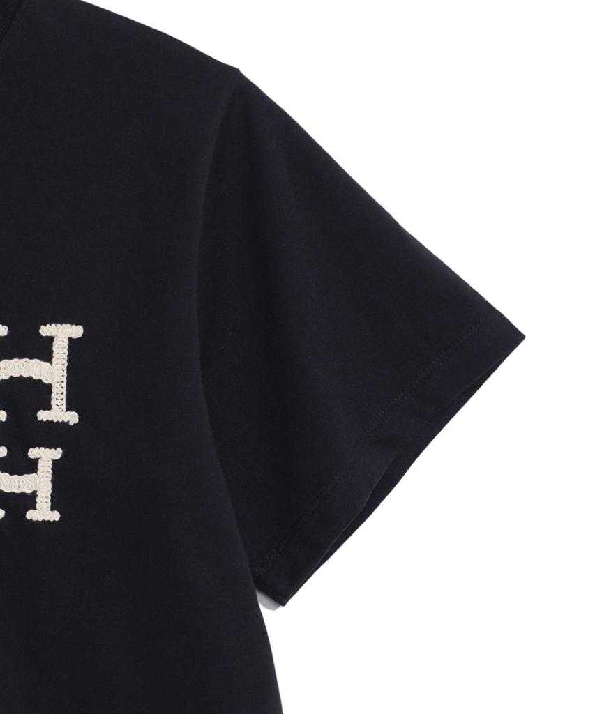 HARDCORE HAPPINESS Hch Embroidered Crop T-Shirt_Black