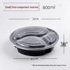 Disposable Round Multi-Compartment Takeaway Bento Boxes