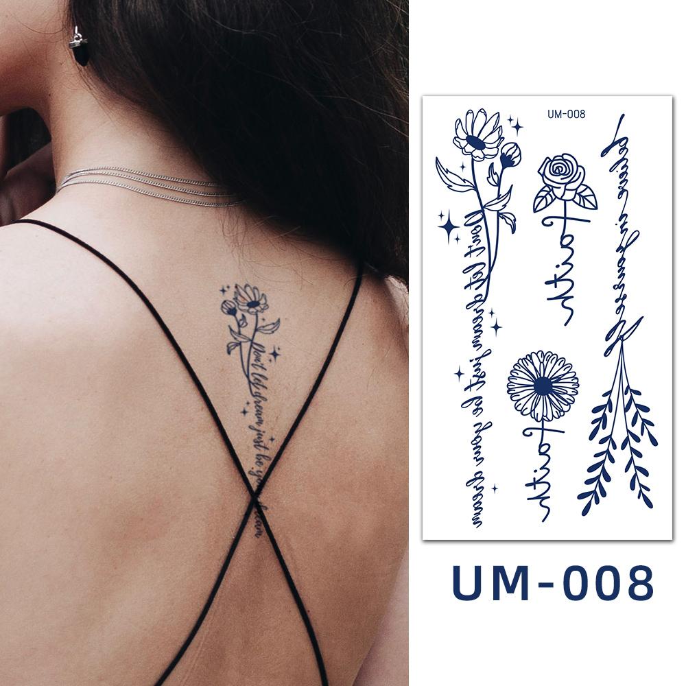 Sexy Women Temporary Tatoo Designs Waterproof Temporary Long Lasting 2 Weeks Tattoos Semi Permanent Effect