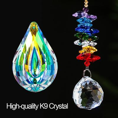 30mm Chandelier Crystal Ball Sun Catcher Rainbow Maker Window Hanging Ornament Chakra Cascade Sun Catcher Home Garden Decor