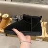 Dames snowboots van echt leer en wol, winter regen winter regen fleece gevoerd verdikt warm grote katoenen schoenen