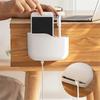 Air Conditioner Self Adhesive Storage Box Phone Charging Stand Organizer Remote Control Holder