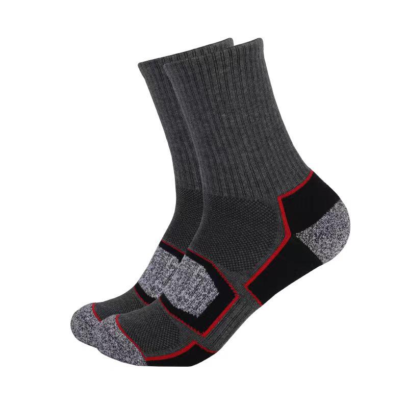 Thickened Terry Sole Outdoor Hiking Socks - Sweat-Absorbent, Mid-Calf Sports Running and Mountaineering Socks