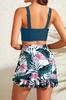 2026 European Multi-Color Drawstring Bikini Skirt Swimsuit for Women