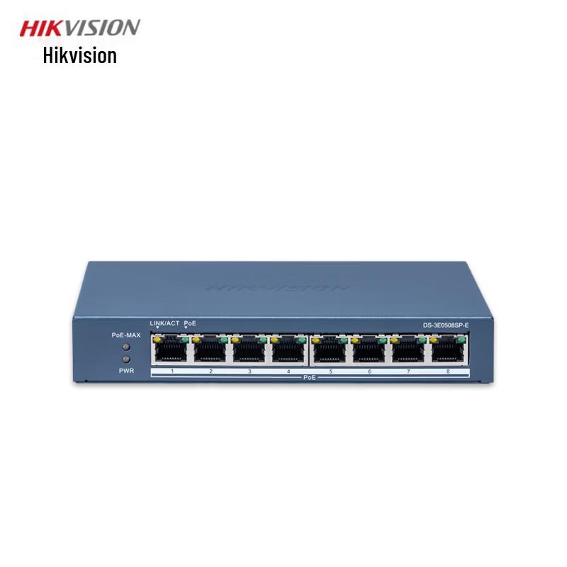 

HIKVISION DS-3E0508SP-E 8-Port Gigabit Desktop PoE Switch