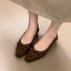 Women's Leopard Pointed Toe Flats Loafers Shallow Slip on Shoes Ladies Dress Office Ballerinas Mujer Mocasines Leather Shoes