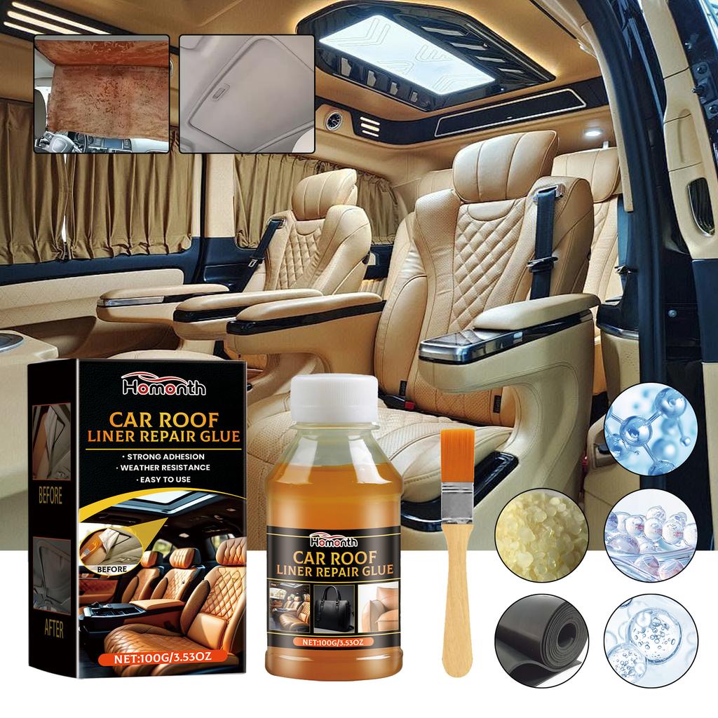 Auto Ceiling Interior Strong Repair Non-Trace Adhesive Brush Kits Special Top Lining Repair Quick Drying Temperature Resistance