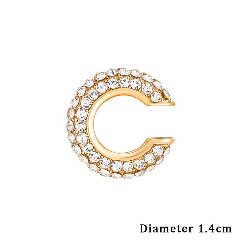 1/4/8Pcs C Shape Round Cartilage Clip Earrings For Women Luxury  Fake No Pierced Geometric Ear Cuff Jewelry