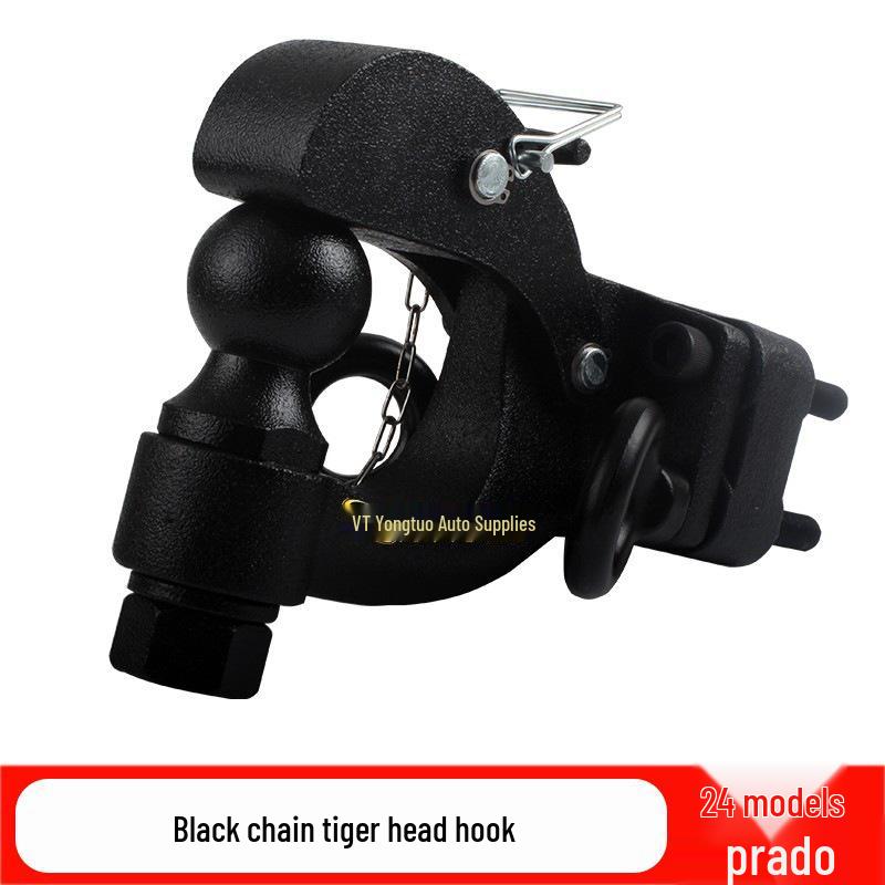 2024 Toyota Prado LC250 Trailer Hitch: Modified Tow Hook Rear Bumper with Square Hole