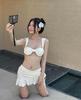 Women's Sexy Bikini Set with Beach Cover-Up Skirt for Vacation