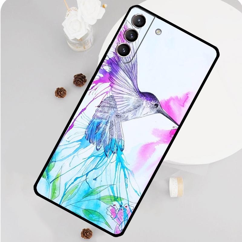 Hummingbird Phone Case For Samsung Galaxy S24 S26 Ultra S20 S21 S22 S23 S25 Plus S10 S25 FE Funda Cover
