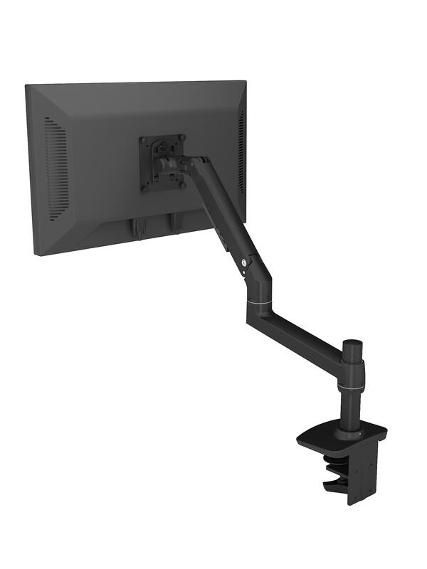 Universal Single Monitor Desk Mount with Wireless Charging