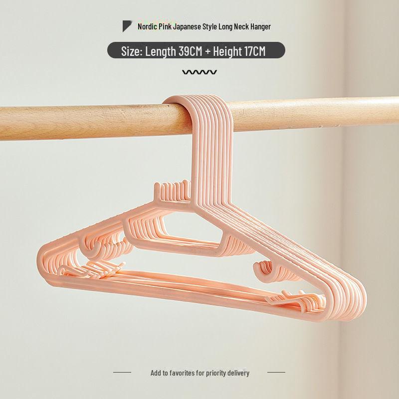 Widened Plastic Adult Clothes Hanger for Suits and Household Use
