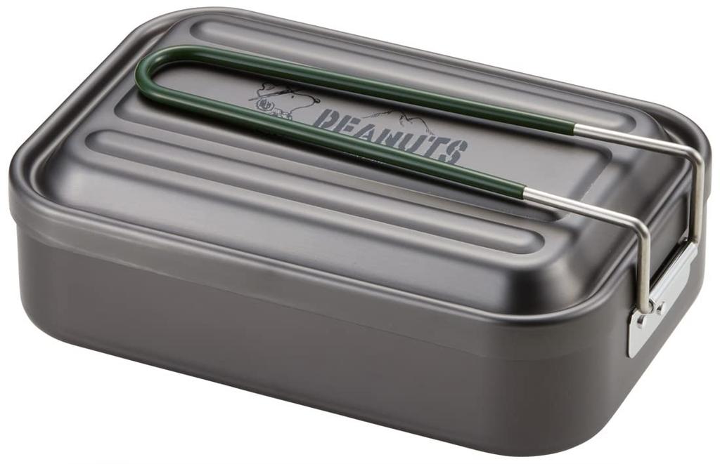 Skater Aluminum Messtin Mess Box Outdoor Mess Box with Scale 850ml Snoopy Camping AFTM8N-A