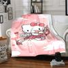1pc Hello Kitty Cupid Blanket Lightweight Flannel Throw for Sofa Bed Travel Camping Livingroom Office Couch Chair